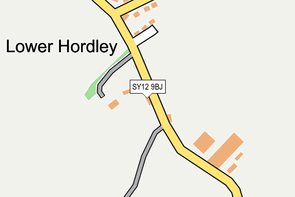 SY12 9BJ map - OS OpenMap – Local (Ordnance Survey)