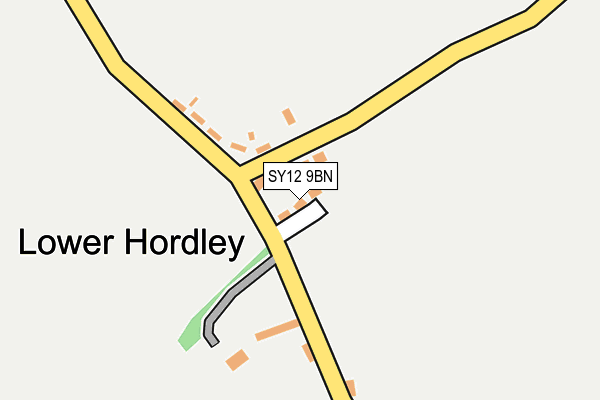 SY12 9BN map - OS OpenMap – Local (Ordnance Survey)