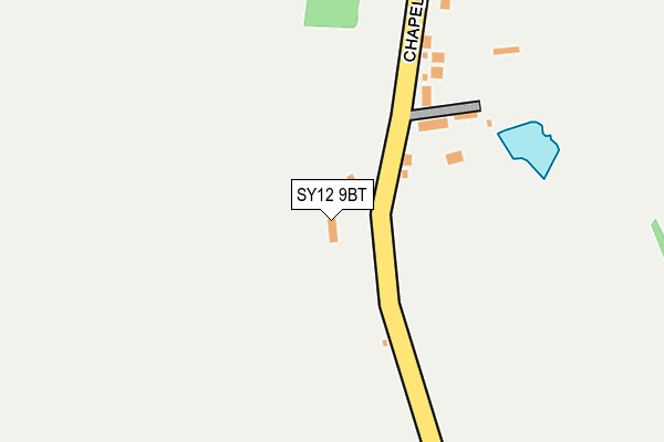 SY12 9BT map - OS OpenMap – Local (Ordnance Survey)