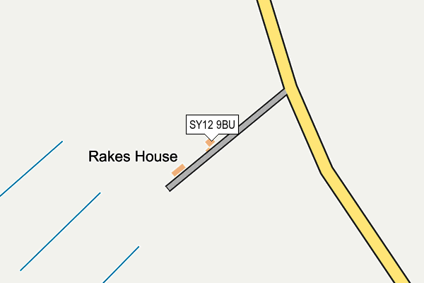 SY12 9BU map - OS OpenMap – Local (Ordnance Survey)