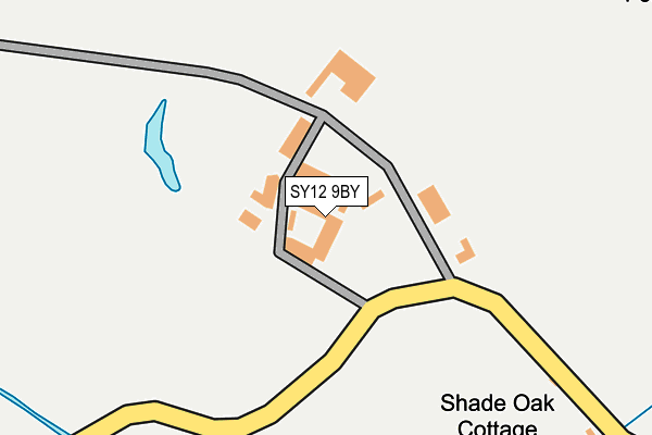 SY12 9BY map - OS OpenMap – Local (Ordnance Survey)