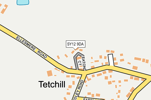 SY12 9DA map - OS OpenMap – Local (Ordnance Survey)