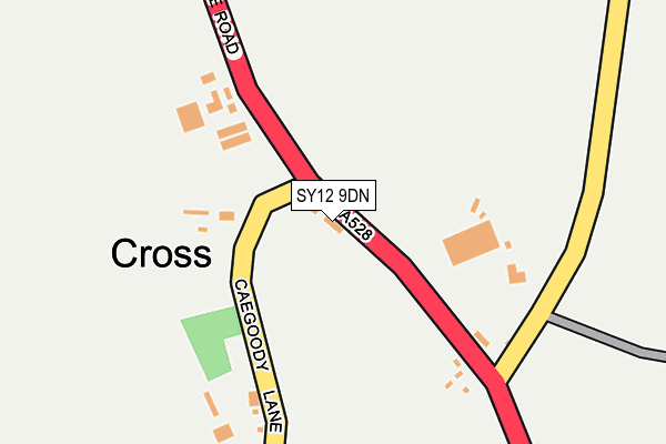 SY12 9DN map - OS OpenMap – Local (Ordnance Survey)