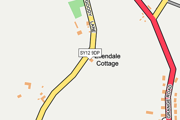 SY12 9DP map - OS OpenMap – Local (Ordnance Survey)