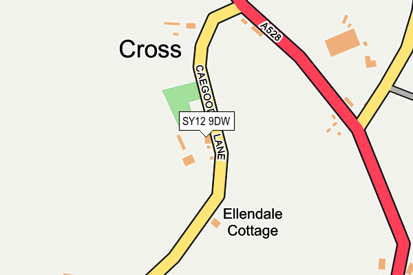 SY12 9DW map - OS OpenMap – Local (Ordnance Survey)