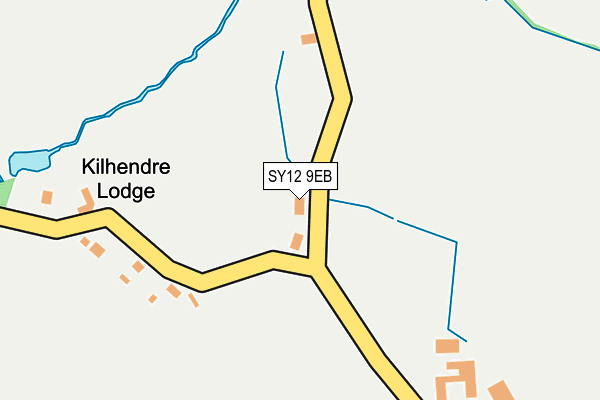 SY12 9EB map - OS OpenMap – Local (Ordnance Survey)