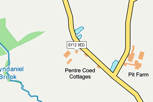 SY12 9ED map - OS OpenMap – Local (Ordnance Survey)