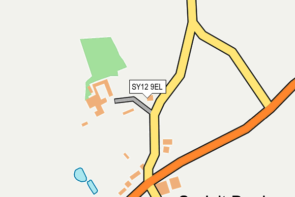 SY12 9EL map - OS OpenMap – Local (Ordnance Survey)