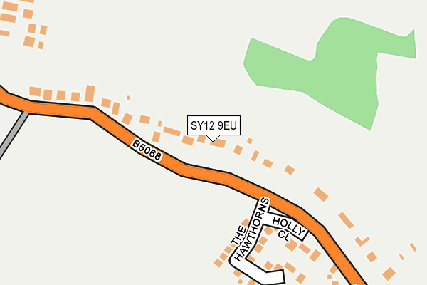 SY12 9EU map - OS OpenMap – Local (Ordnance Survey)