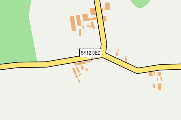 SY12 9EZ map - OS OpenMap – Local (Ordnance Survey)