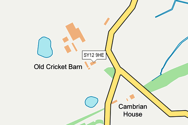 SY12 9HE map - OS OpenMap – Local (Ordnance Survey)