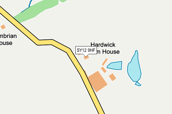 SY12 9HF map - OS OpenMap – Local (Ordnance Survey)