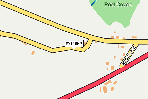 SY12 9HP map - OS OpenMap – Local (Ordnance Survey)