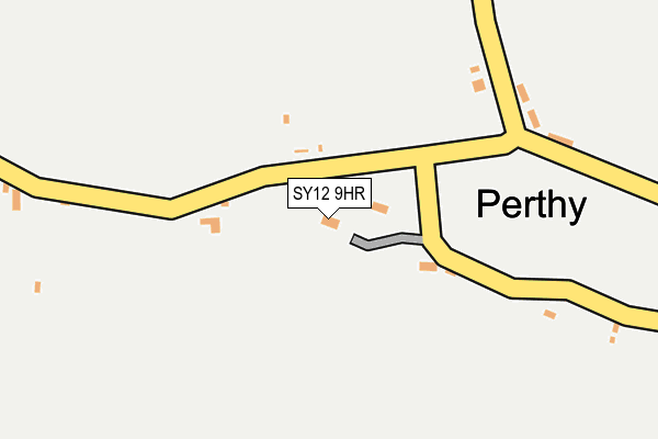 SY12 9HR map - OS OpenMap – Local (Ordnance Survey)