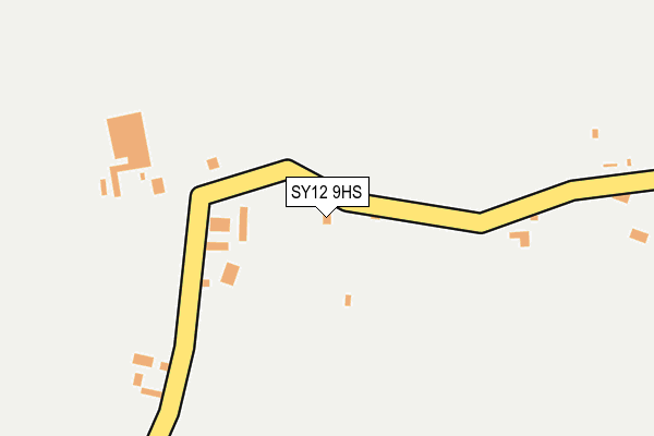 SY12 9HS map - OS OpenMap – Local (Ordnance Survey)