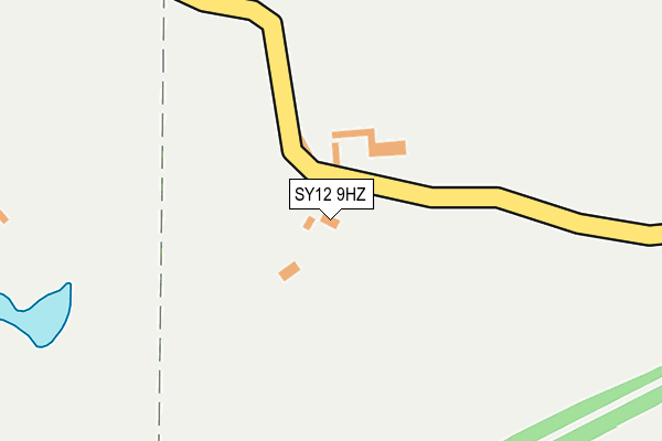 SY12 9HZ map - OS OpenMap – Local (Ordnance Survey)