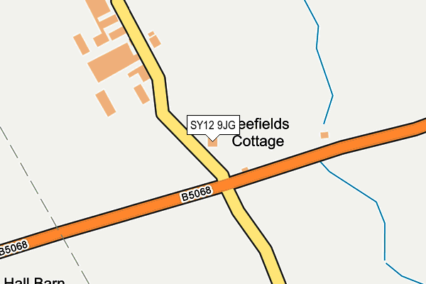 SY12 9JG map - OS OpenMap – Local (Ordnance Survey)