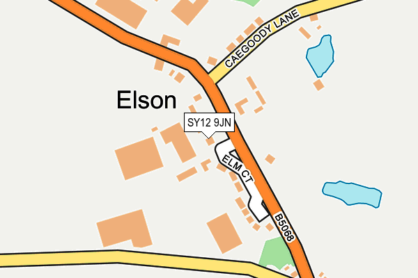 SY12 9JN map - OS OpenMap – Local (Ordnance Survey)