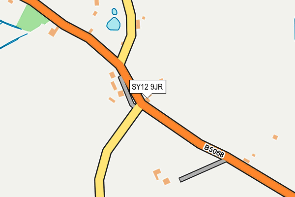 SY12 9JR map - OS OpenMap – Local (Ordnance Survey)