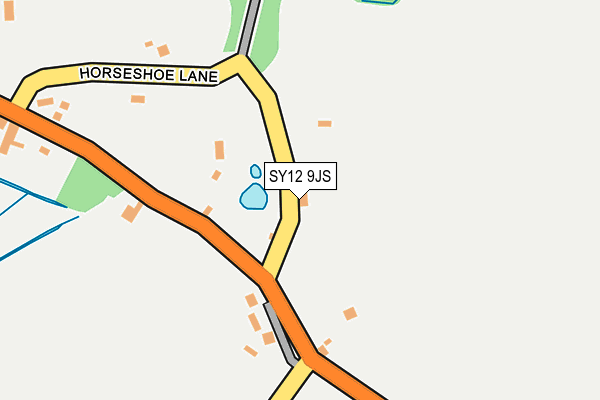 SY12 9JS map - OS OpenMap – Local (Ordnance Survey)