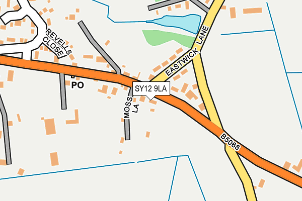 SY12 9LA map - OS OpenMap – Local (Ordnance Survey)