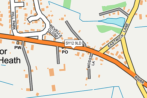 SY12 9LD map - OS OpenMap – Local (Ordnance Survey)