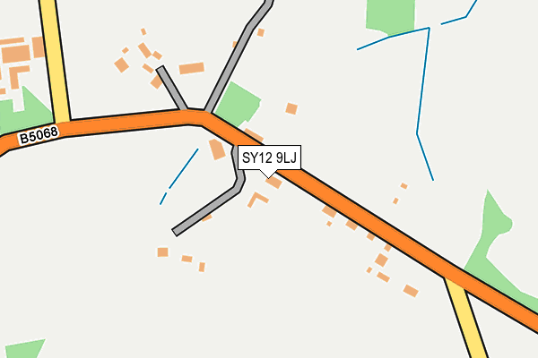 SY12 9LJ map - OS OpenMap – Local (Ordnance Survey)