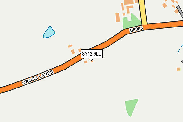 SY12 9LL map - OS OpenMap – Local (Ordnance Survey)