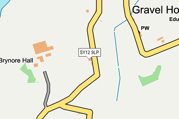 SY12 9LP map - OS OpenMap – Local (Ordnance Survey)