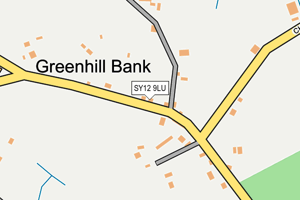 SY12 9LU map - OS OpenMap – Local (Ordnance Survey)