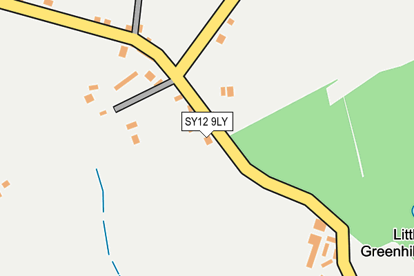 SY12 9LY map - OS OpenMap – Local (Ordnance Survey)