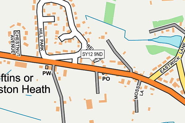 SY12 9ND map - OS OpenMap – Local (Ordnance Survey)