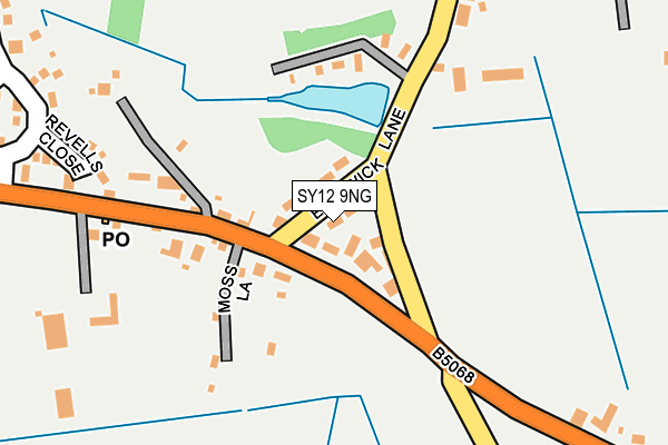 SY12 9NG map - OS OpenMap – Local (Ordnance Survey)