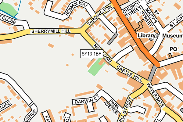 SY13 1BF map - OS OpenMap – Local (Ordnance Survey)