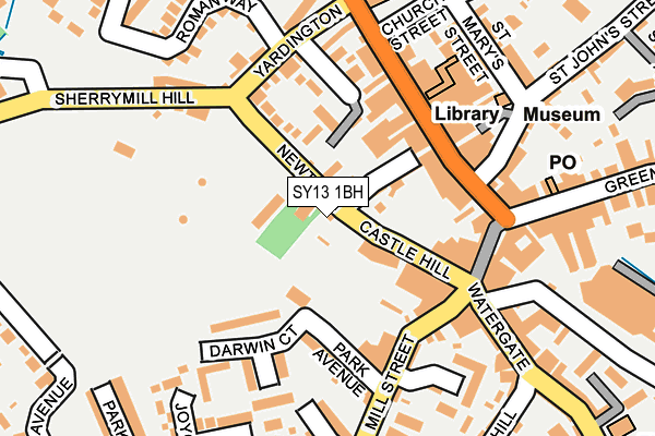 SY13 1BH map - OS OpenMap – Local (Ordnance Survey)