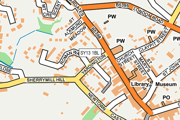 SY13 1BL map - OS OpenMap – Local (Ordnance Survey)