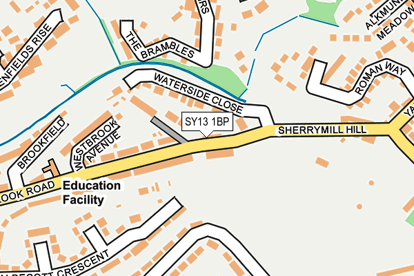 SY13 1BP map - OS OpenMap – Local (Ordnance Survey)
