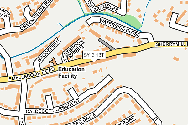 SY13 1BT map - OS OpenMap – Local (Ordnance Survey)