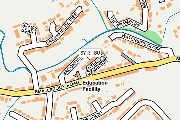 SY13 1BU map - OS OpenMap – Local (Ordnance Survey)