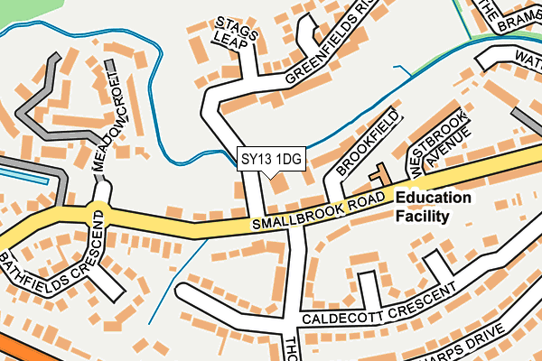 SY13 1DG map - OS OpenMap – Local (Ordnance Survey)
