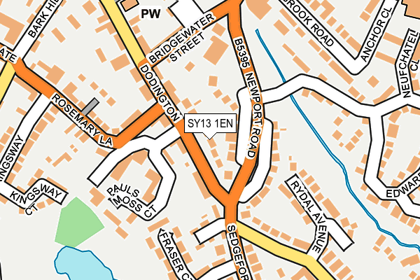 SY13 1EN map - OS OpenMap – Local (Ordnance Survey)