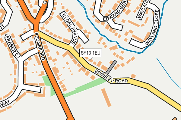 SY13 1EU map - OS OpenMap – Local (Ordnance Survey)