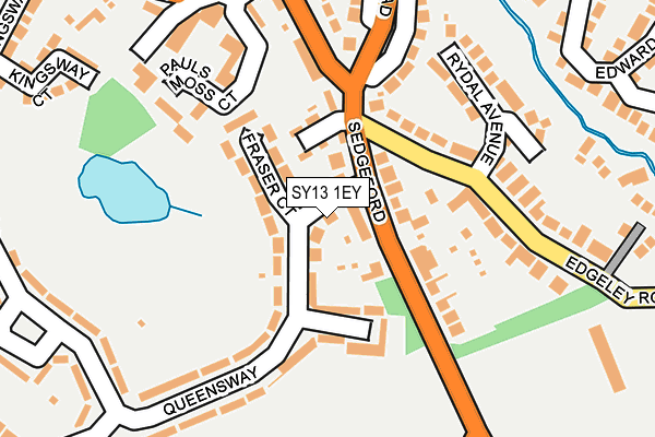 SY13 1EY map - OS OpenMap – Local (Ordnance Survey)