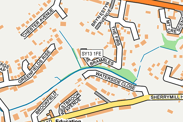 SY13 1FE map - OS OpenMap – Local (Ordnance Survey)