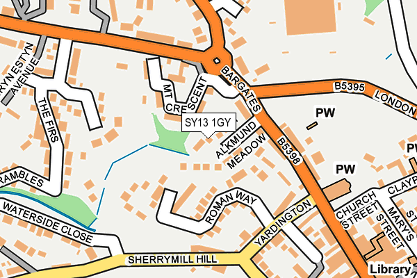 SY13 1GY map - OS OpenMap – Local (Ordnance Survey)