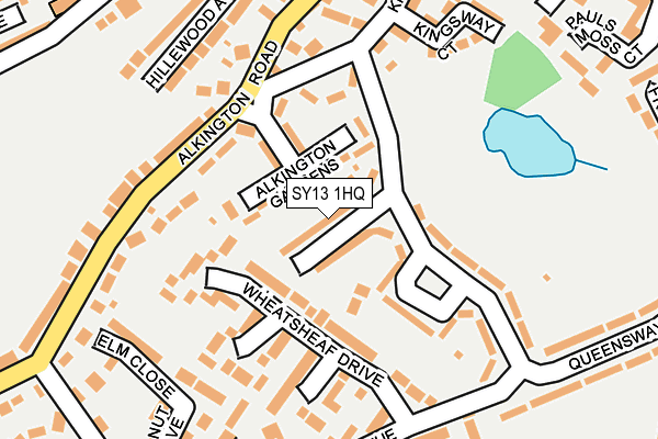 SY13 1HQ map - OS OpenMap – Local (Ordnance Survey)