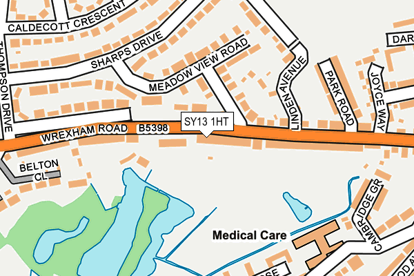 SY13 1HT map - OS OpenMap – Local (Ordnance Survey)