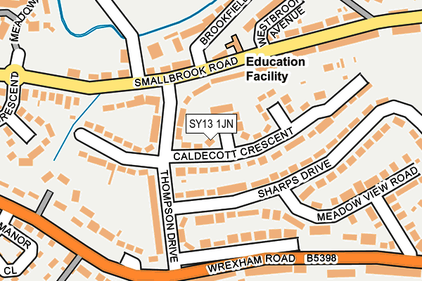 SY13 1JN map - OS OpenMap – Local (Ordnance Survey)