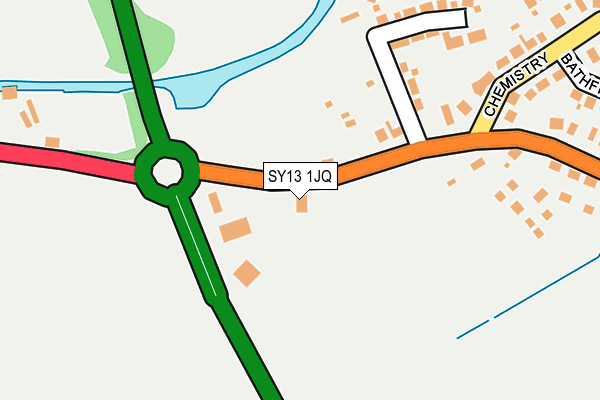 SY13 1JQ map - OS OpenMap – Local (Ordnance Survey)