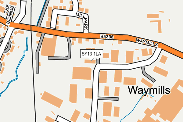 SY13 1LA map - OS OpenMap – Local (Ordnance Survey)